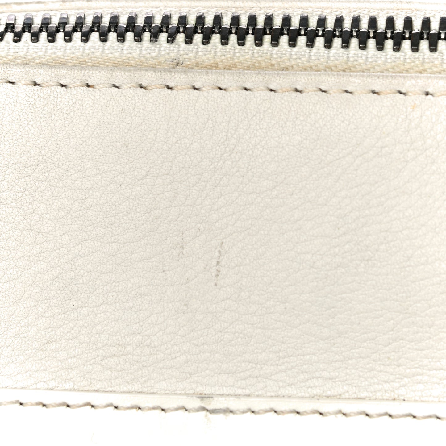 Grained Calfskin Street Chic Top Handle Bag White