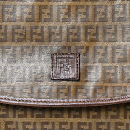 Fendi Zucchino Spalmati Messenger Bag Brown 7 of 11
