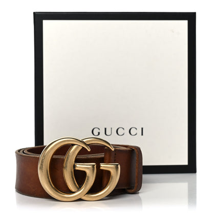 Gucci Faded Calfskin Double G 40mm Belt 95 38 Cuir 8 of 8