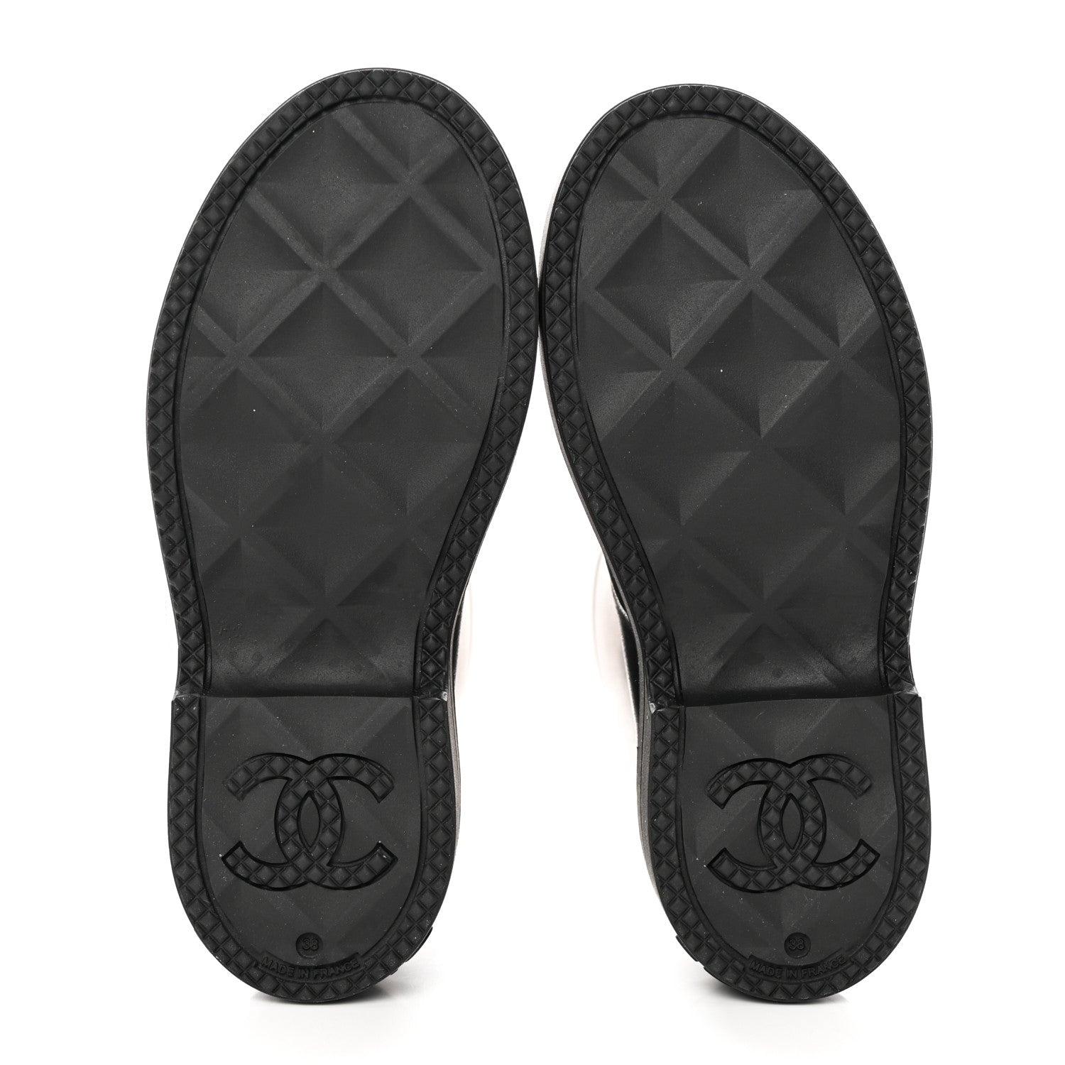 Chanel Caoutchouk CC High Boots 38 Black 6 of 13
