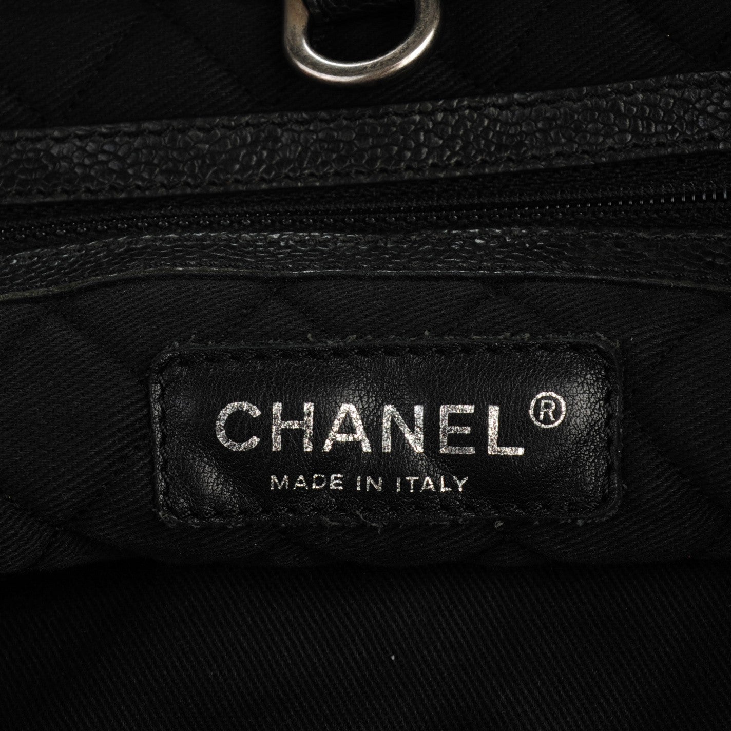 Distressed Caviar Outdoor Ligne Tote Black