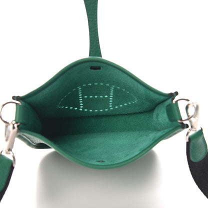 Hermes Taurillon Clemence Amazone Evelyne TPM Vert Vertigo 5 of 8