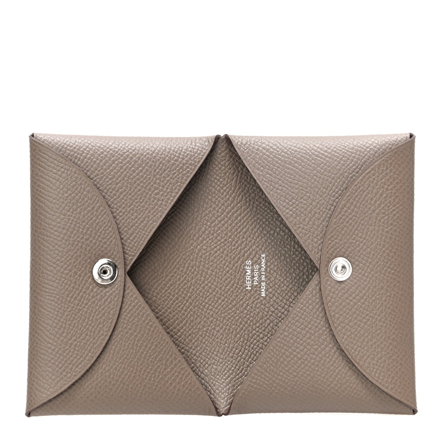 Epsom Calvi Card Case Etoupe