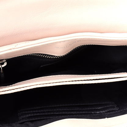 Saint Laurent Calfskin Y Quilted Monogram Toy Loulou Crossbody Bag Marble Pink 5 of 9