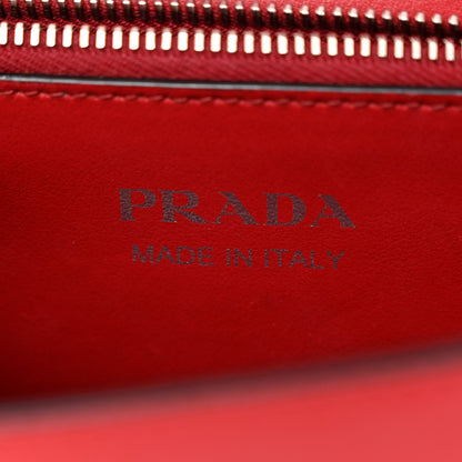 Prada Saffiano City Calfskin Studded Large Elektra Shoulder Bag Fuoco Black 6 of 11