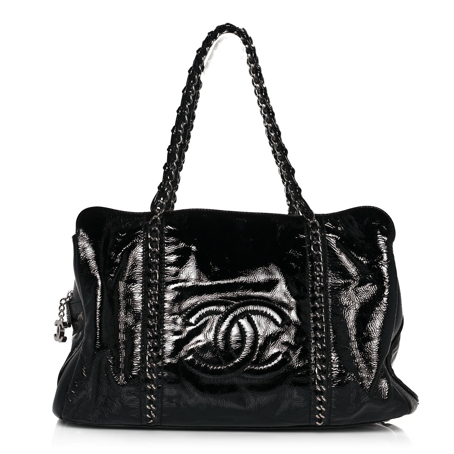 Chanel Patent Calfskin Large Luxe Ligne Tote Black 1 of 16