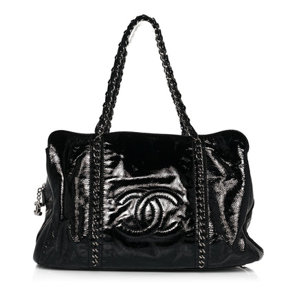 Chanel Patent Calfskin Large Luxe Ligne Tote Black 1 of 16