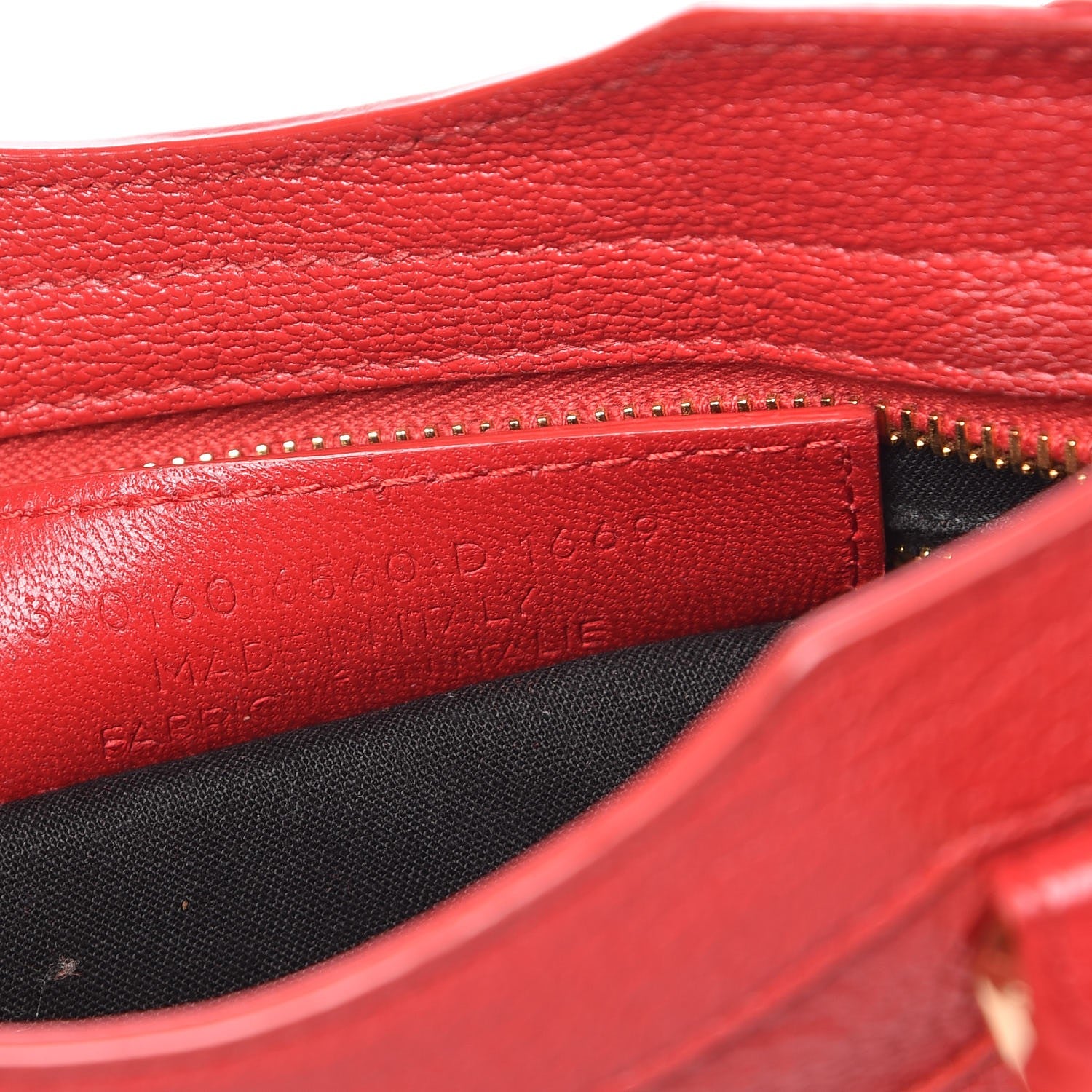 Balenciaga Chevre Gold Metallic Edge Hardware Mini City Rouge Grenade 8 of 8