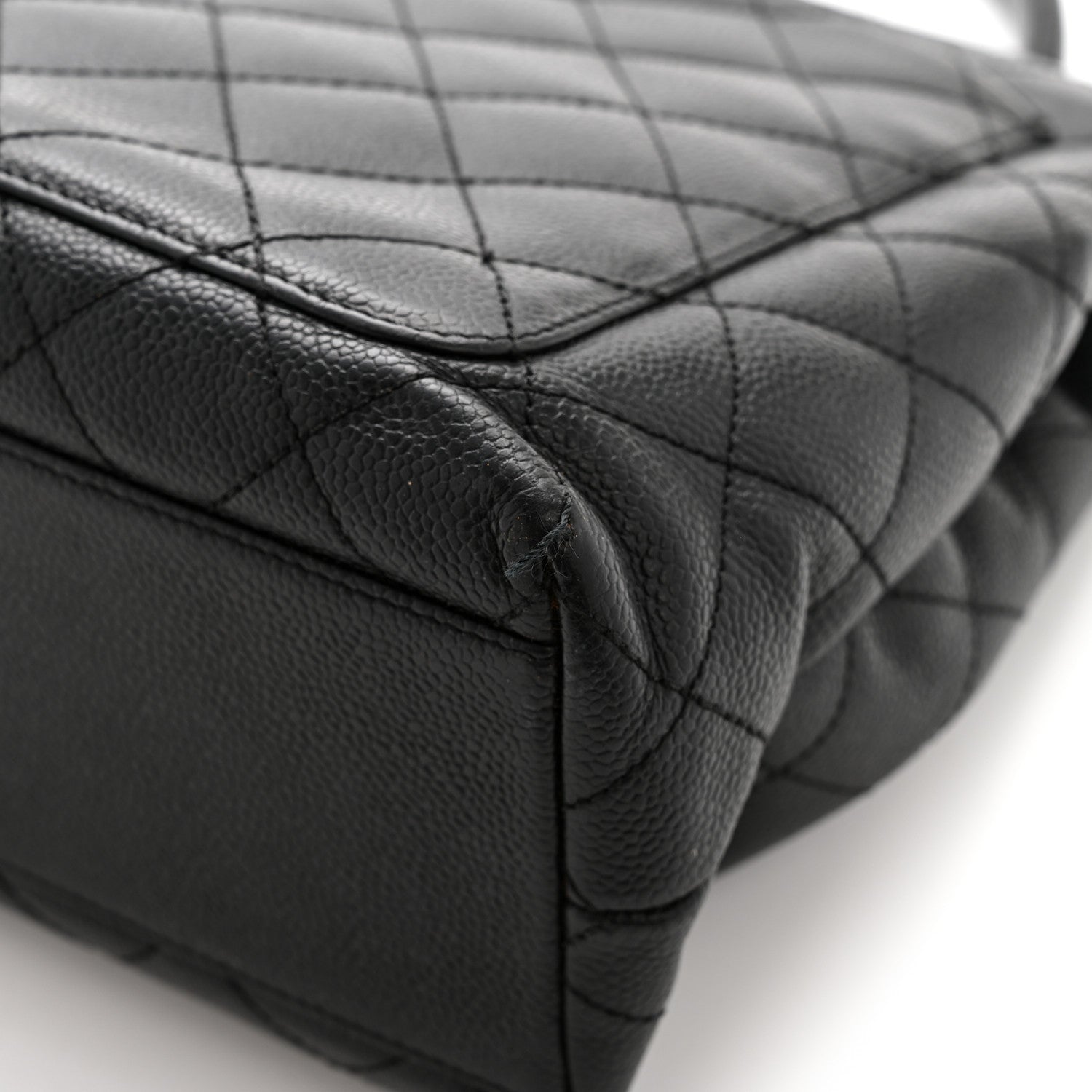 Chanel Caviar Quilted Jumbo Kelly Flap Black 16 of 17