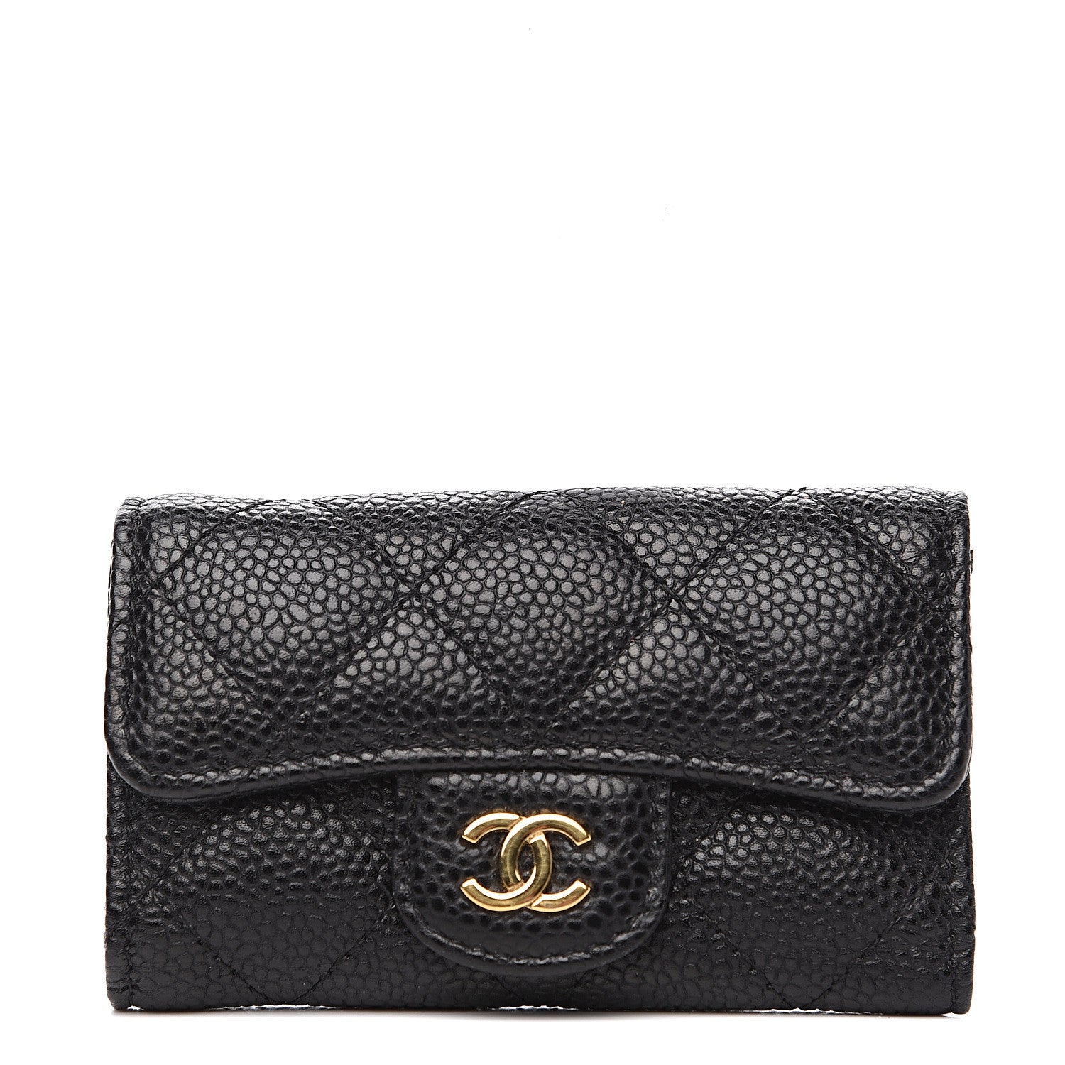 Chanel Caviar Quilted 6 Key Holder Black 1 of 8