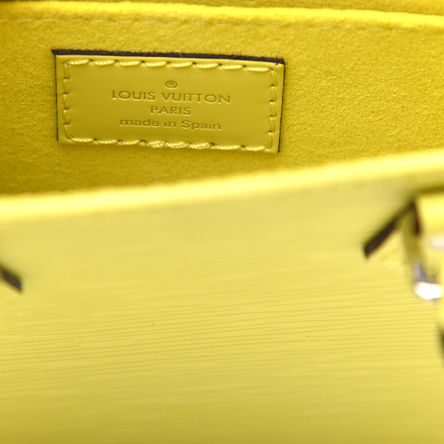 Epi Petit Sac Plat Yellow Citron