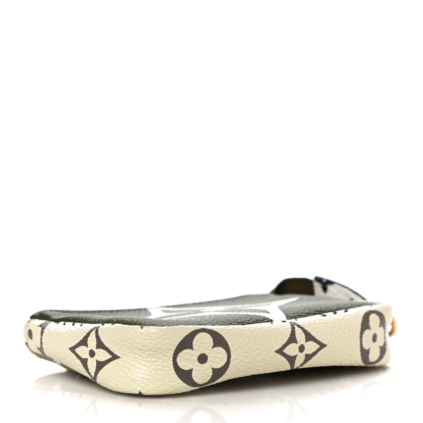 Monogram Giant Micro Pochette Accessories Kaki White