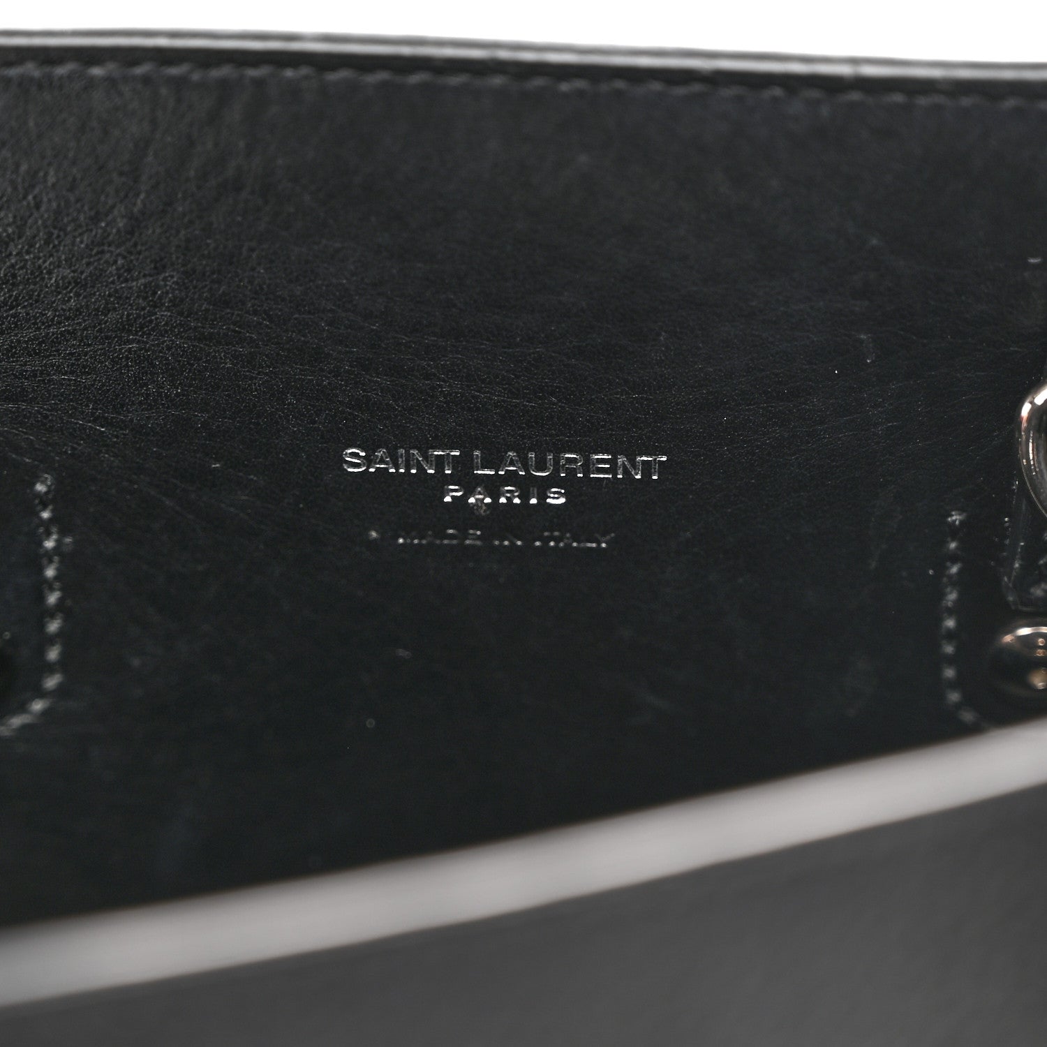 Saint Laurent Grained Calfskin Baby Sac De Jour Black 6 of 11
