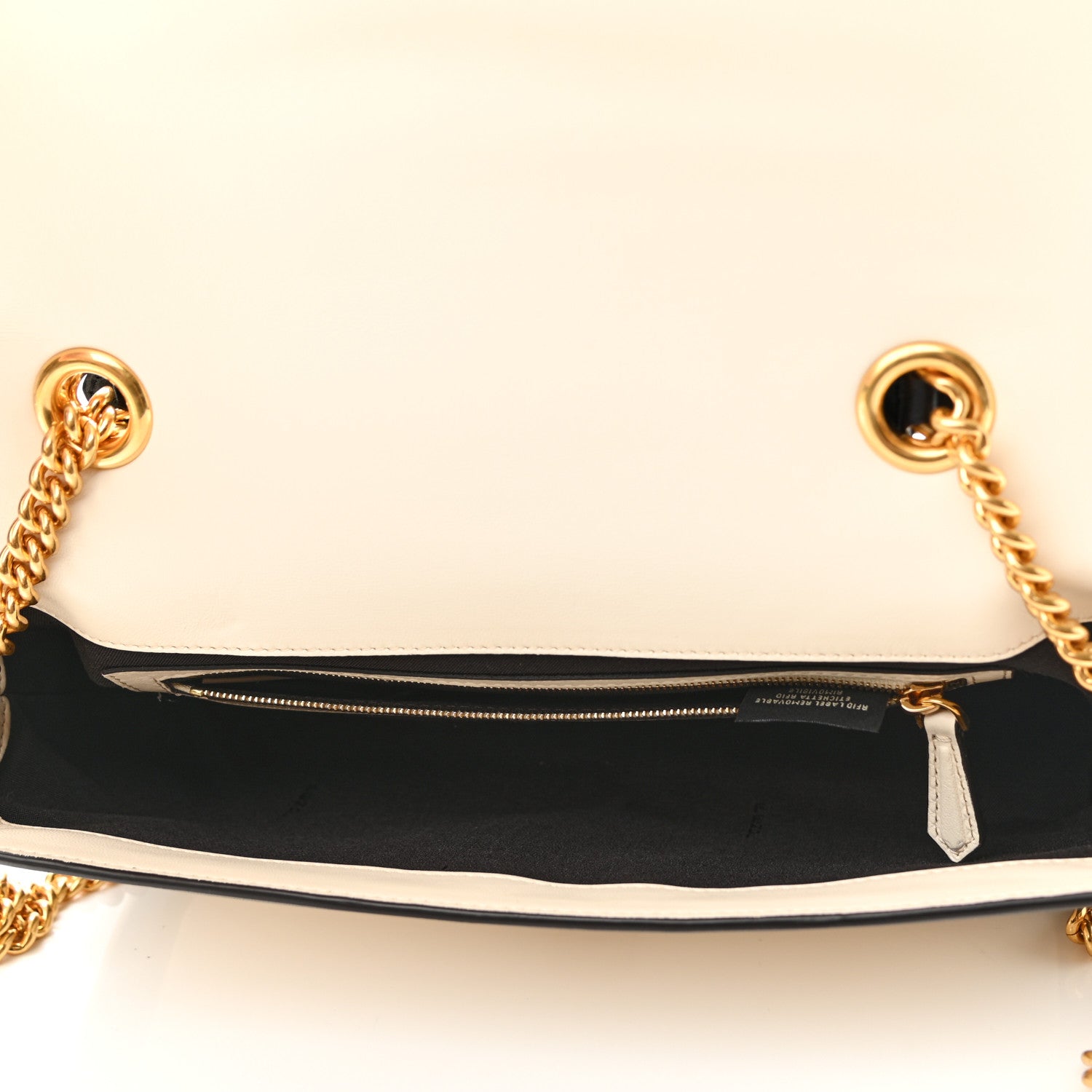 Fendi Nappa Apolo Bi-Color Chain Baguette Uovo Black 5 of 12