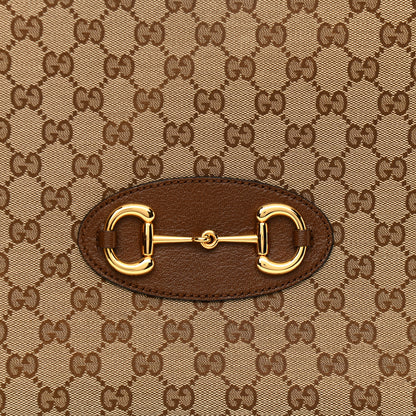 Gucci Monogram Horsebit 1955 Tote Bag Beige Brown Sugar 8 of 10