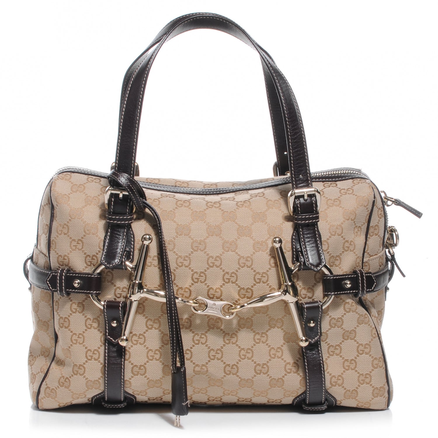 Gucci Monogram 85th Anniversary Medium Boston Brown 1 of 8
