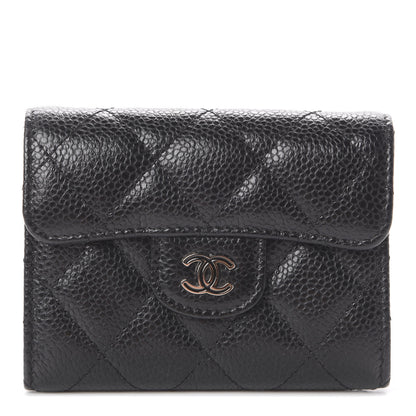 Chanel Caviar Quilted Flap Card Holder Black 1 of 6
