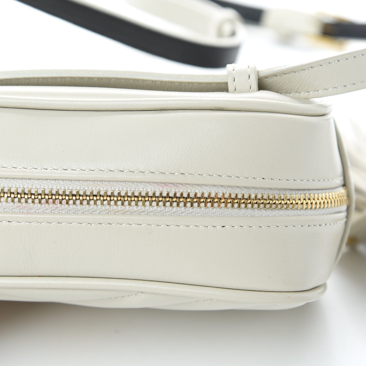 Saint Laurent Calfskin Matelasse Monogram Lou Belt Bag Ivory 11 of 12