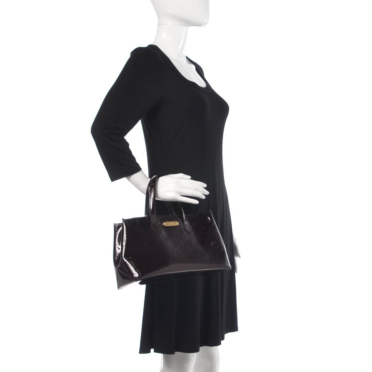 Louis Vuitton Vernis Wilshire PM Amarante 2 of 6