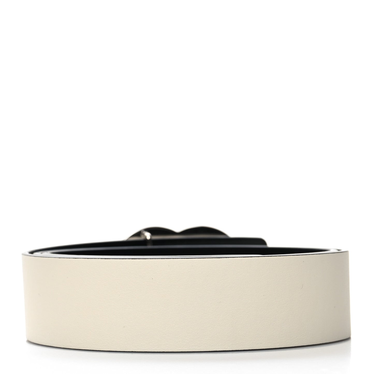 Patent Calfskin CC Reversible Belt 90/36 White Black