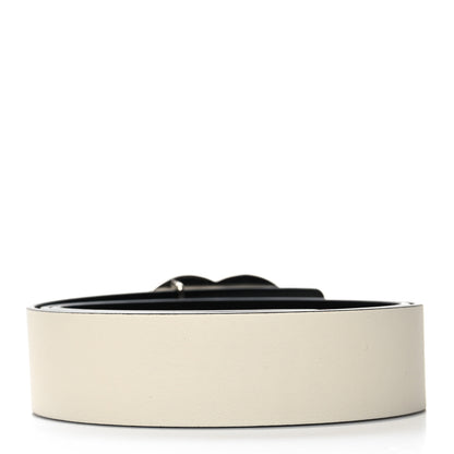 Chanel Patent Calfskin CC Reversible Belt 90/36 White Black 2 of 7