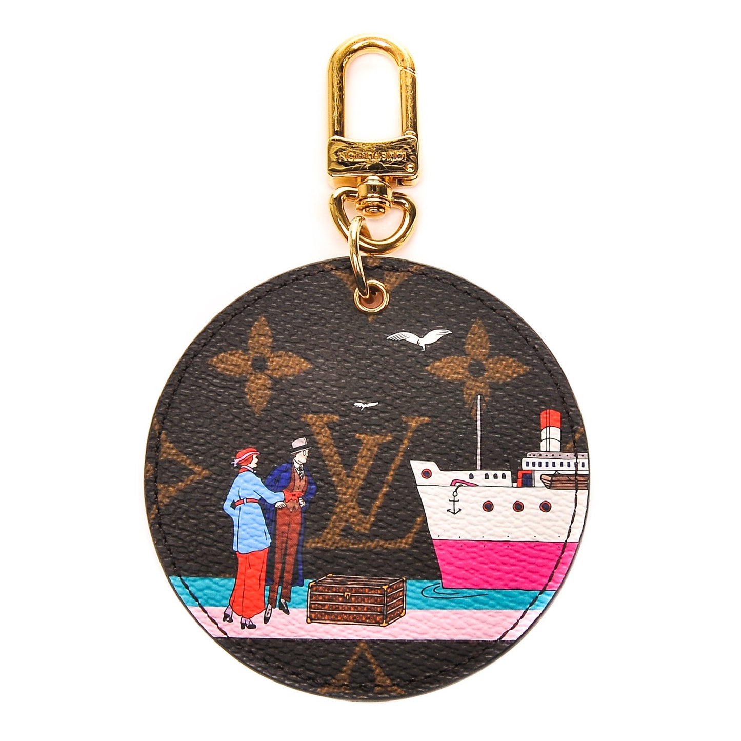 Monogram 2016 Christmas Animation Bag Charm Key Ring
