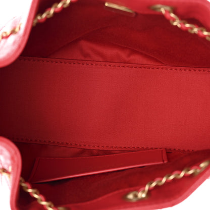 Chanel Caviar Quilted Mini Chanel 25 Handbag Red 5 of 11