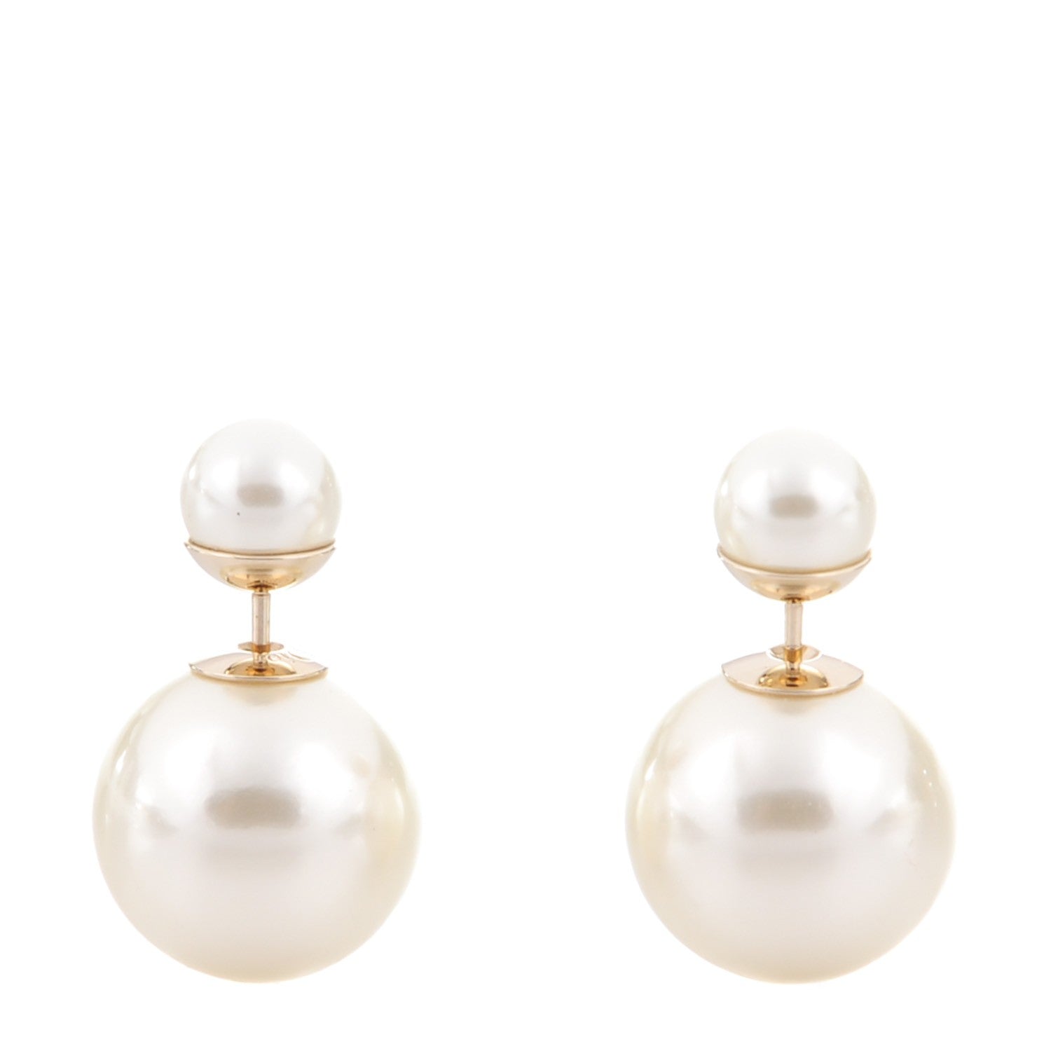 Christian Dior Pearl Mise En Dior Tribal Earrings 1 of 5