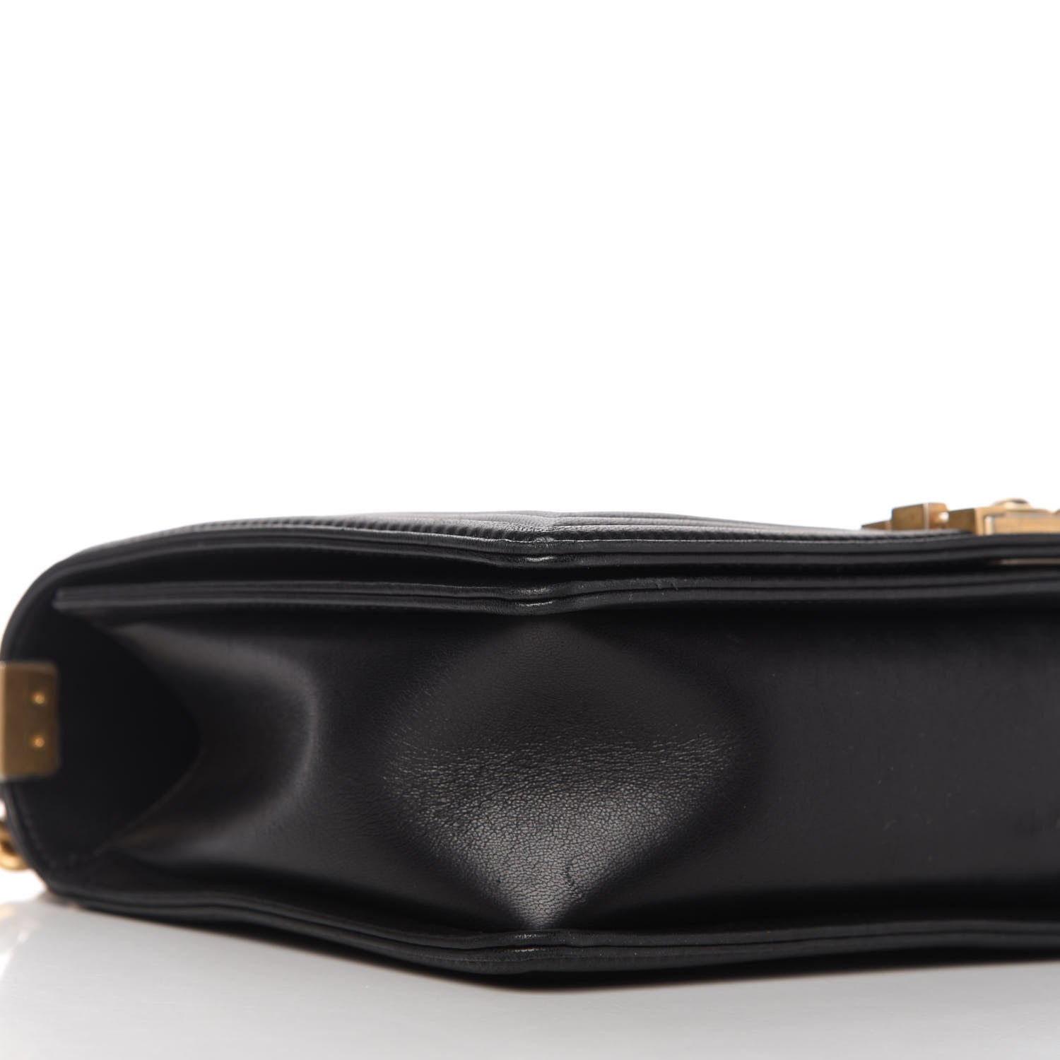 Chanel Lambskin Chevron Quilted New Medium Boy Flap Black 6 of 10