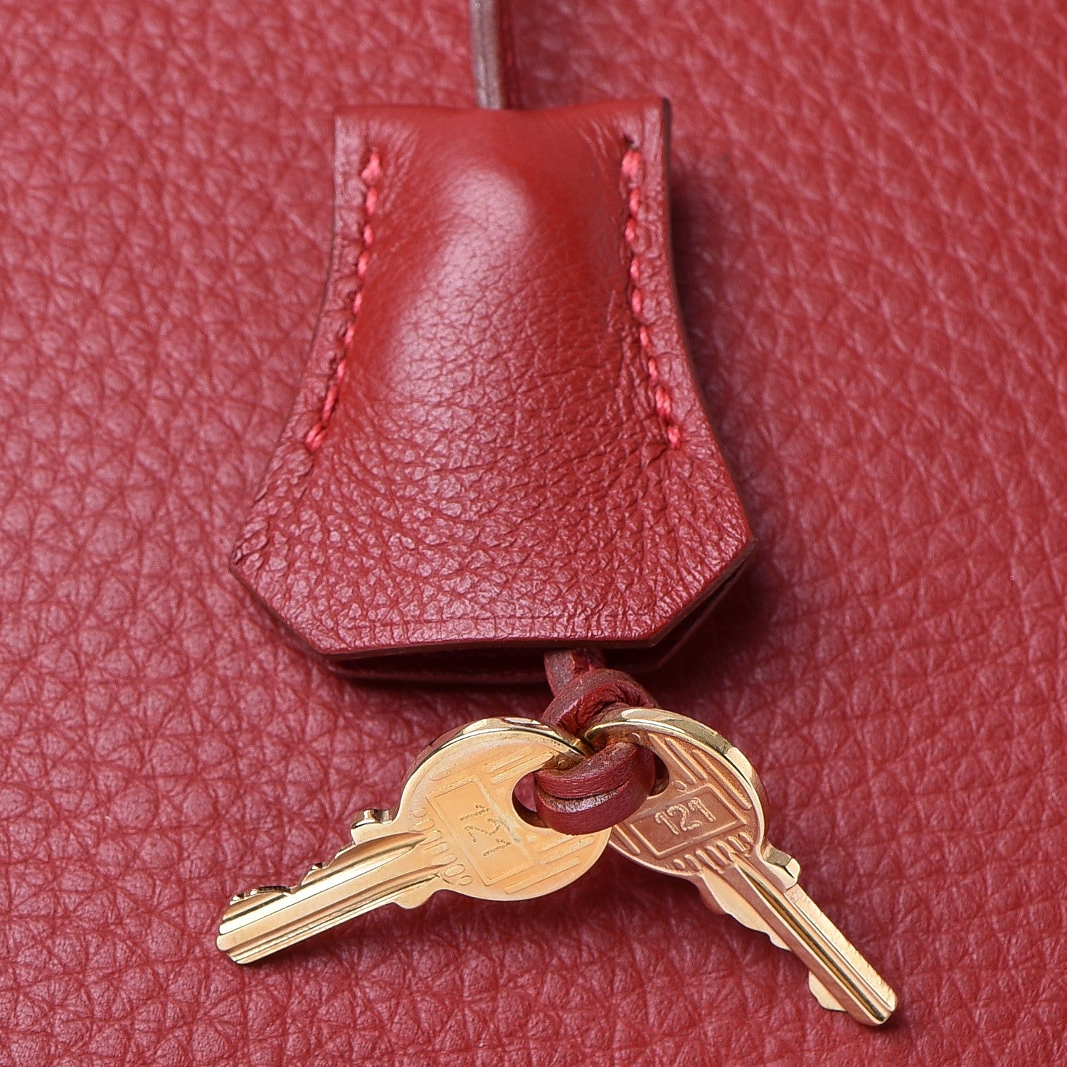 Hermes Taurillon Clemence Birkin 40 Rouge Casaque 35 of 46