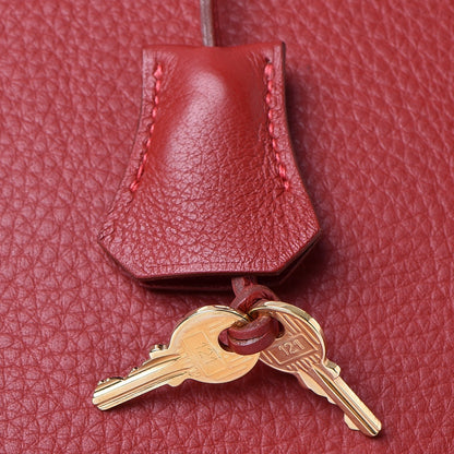 Hermes Taurillon Clemence Birkin 40 Rouge Casaque 35 of 46