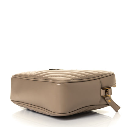 Saint Laurent Calfskin Matelasse Monogram Lou Camera Bag Dark Beige 5 of 7