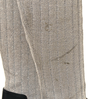 Givenchy Knit Rubber Storm Over The Knee Boots 40 Silver Gold 9 of 10