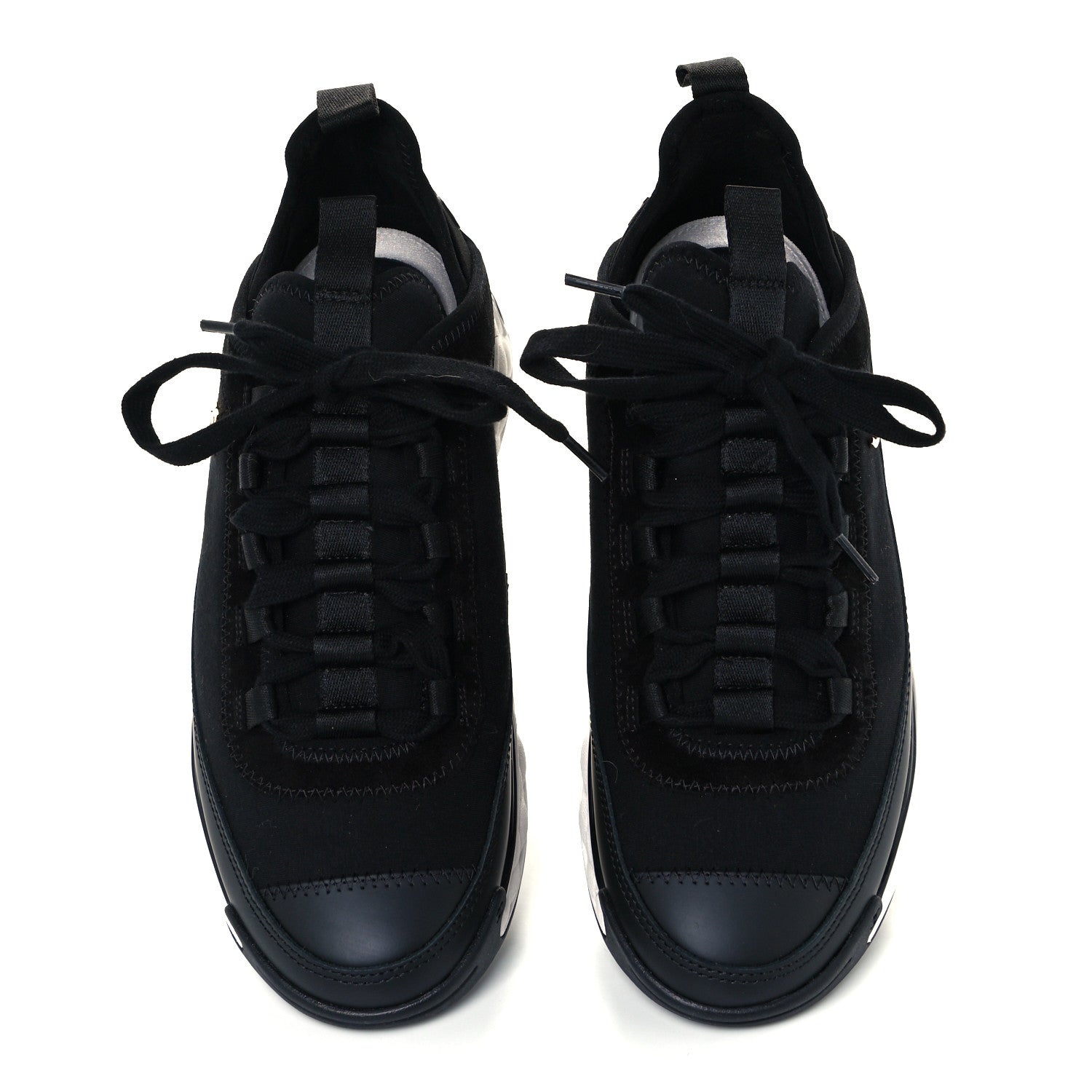 Chanel Velvet Calfskin Mixed Fibers CC Sneakers 37 Black 5 of 11