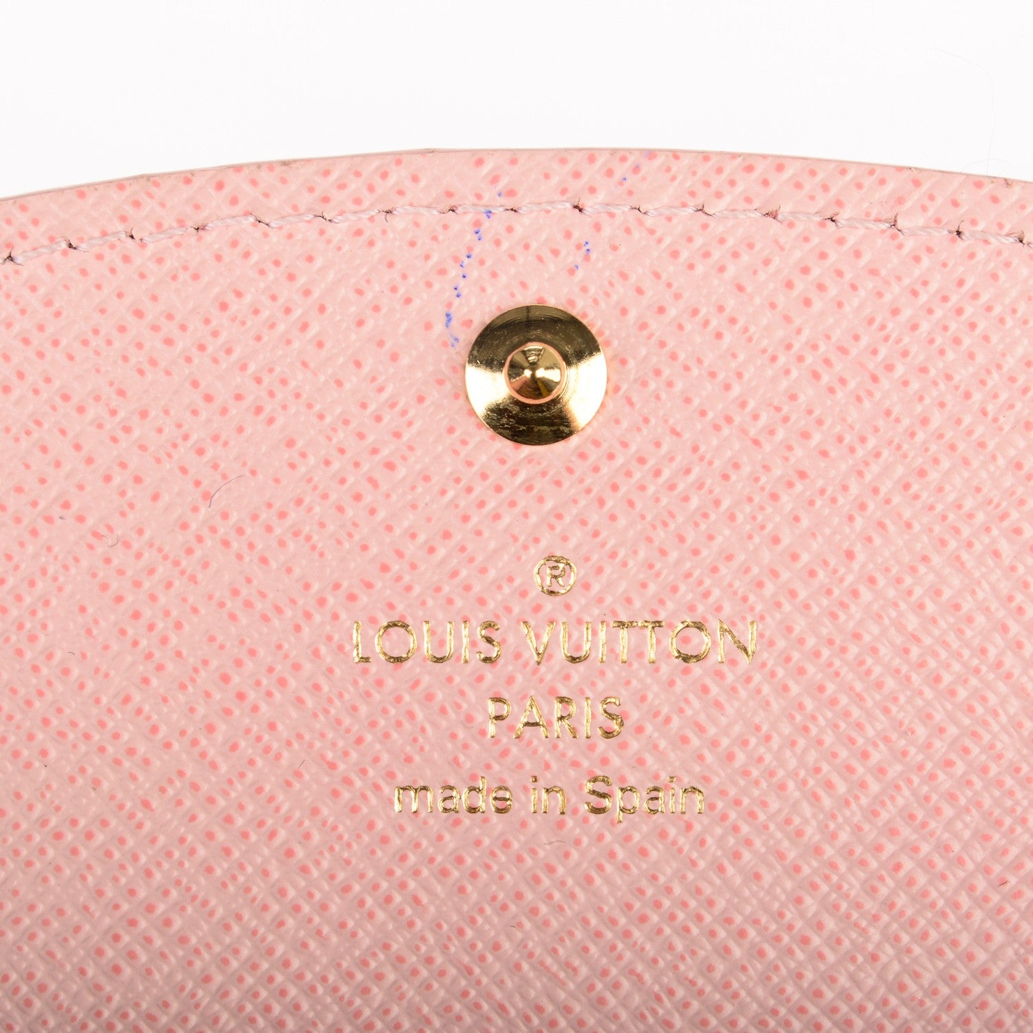 Louis Vuitton Damier Ebene Caissa Wallet Rose Ballerine 5 of 7