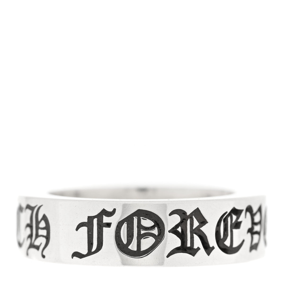Chrome Hearts Sterling Silver Cross CH Forever Spacer Ring 52 6 1 of 4