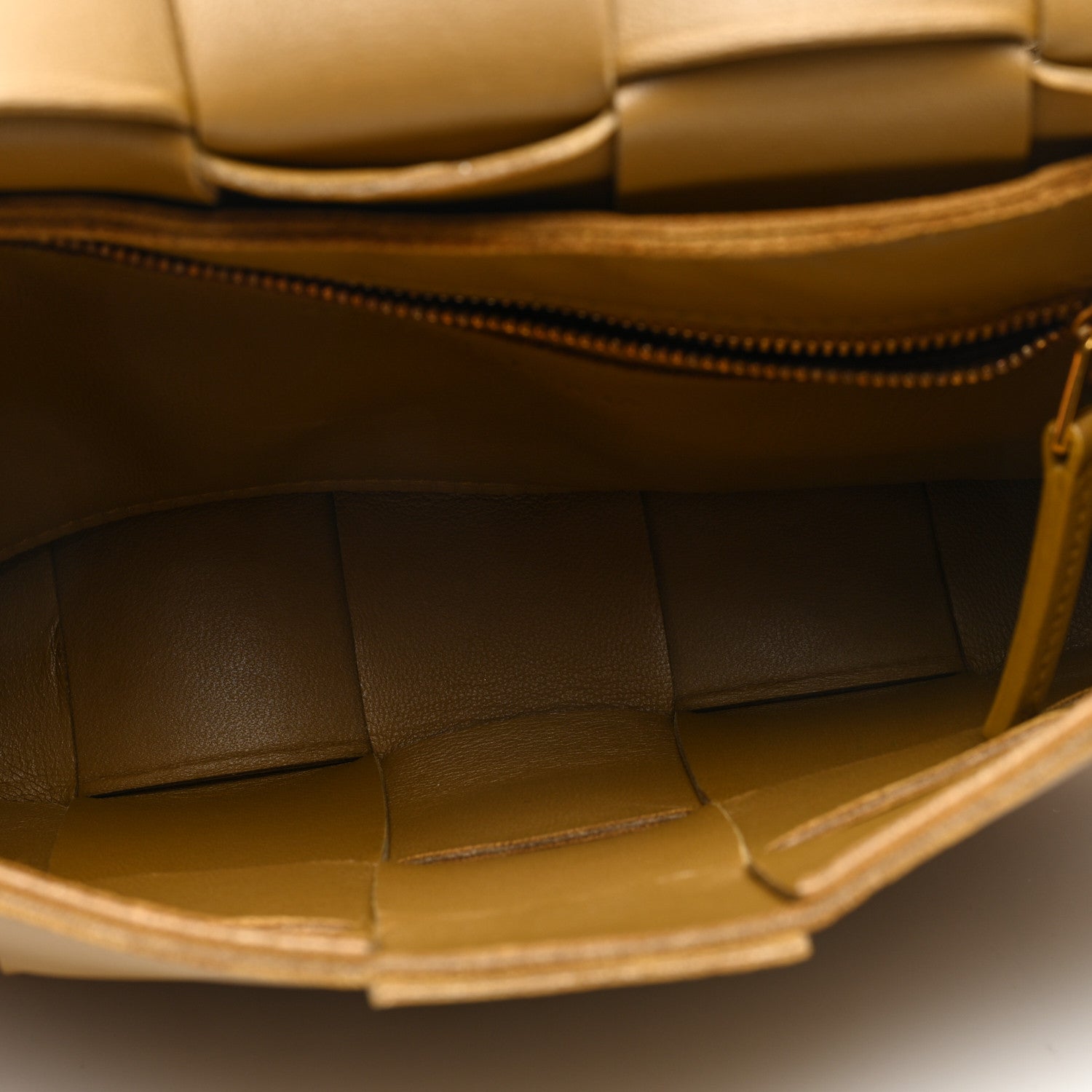 Bottega Veneta Lambskin Maxi Intrecciato Cassette Crossbody Bag Acorn 5 of 9
