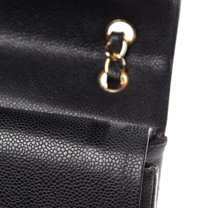 Chanel Caviar Quilted Jumbo Double Flap Black 16 of 21