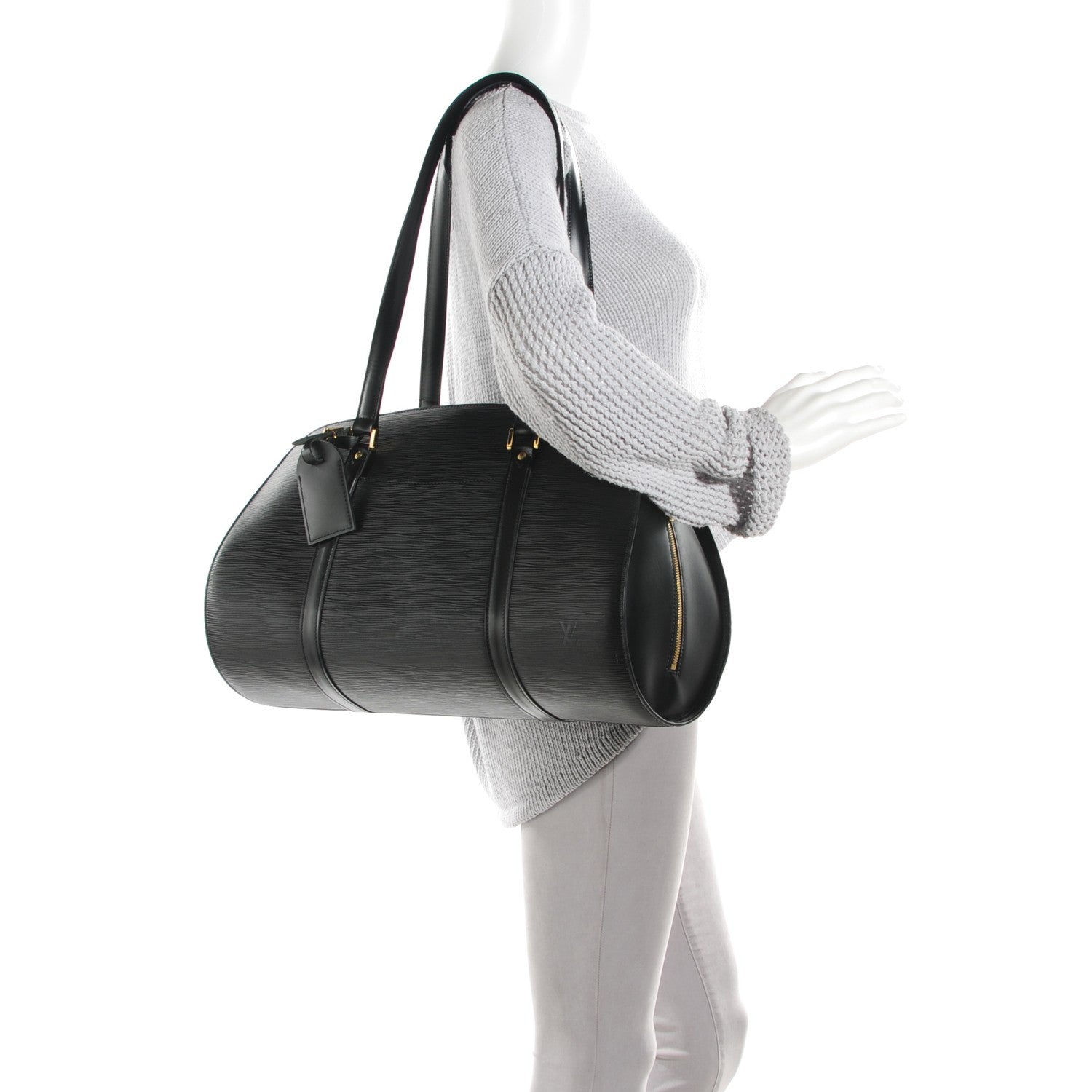 Louis Vuitton Epi Solferino 45 Black 2 of 7