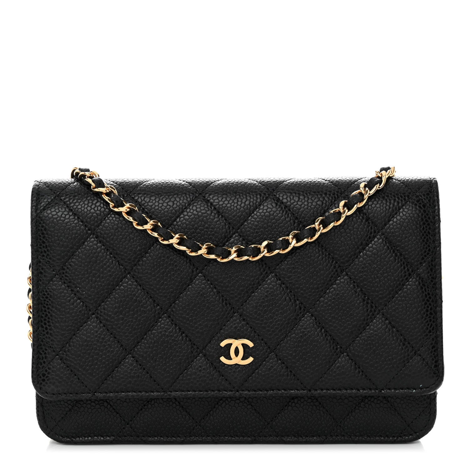 Chanel Caviar Quilted Wallet on Chain WOC Black 1 of 11