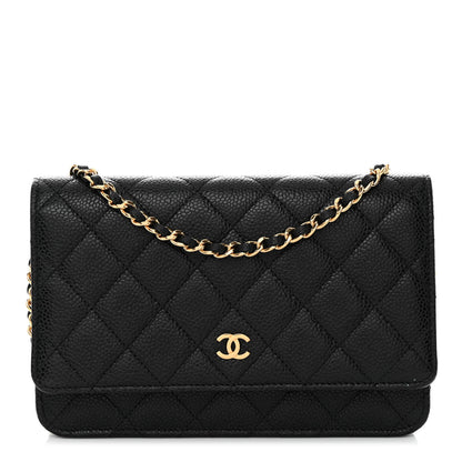 Chanel Caviar Quilted Wallet on Chain WOC Black 1 of 11