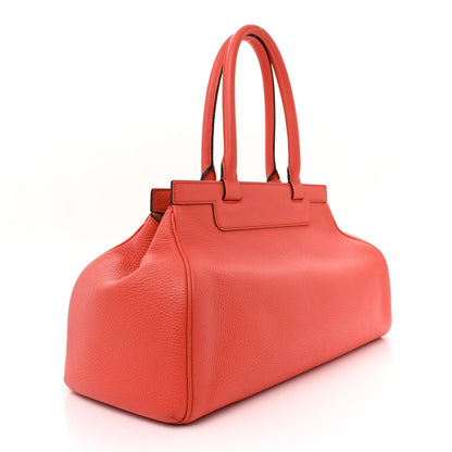 Moynat Taurillon Gex Pauline MM Tote Coral 3 of 14