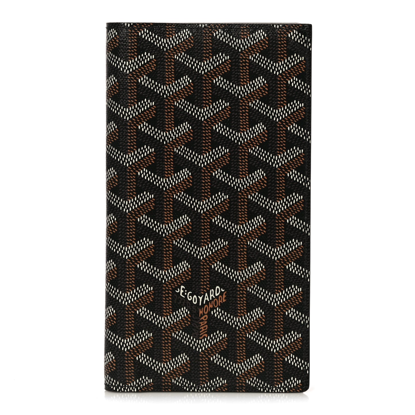 Goyardine Long Bi-Fold Wallet Black