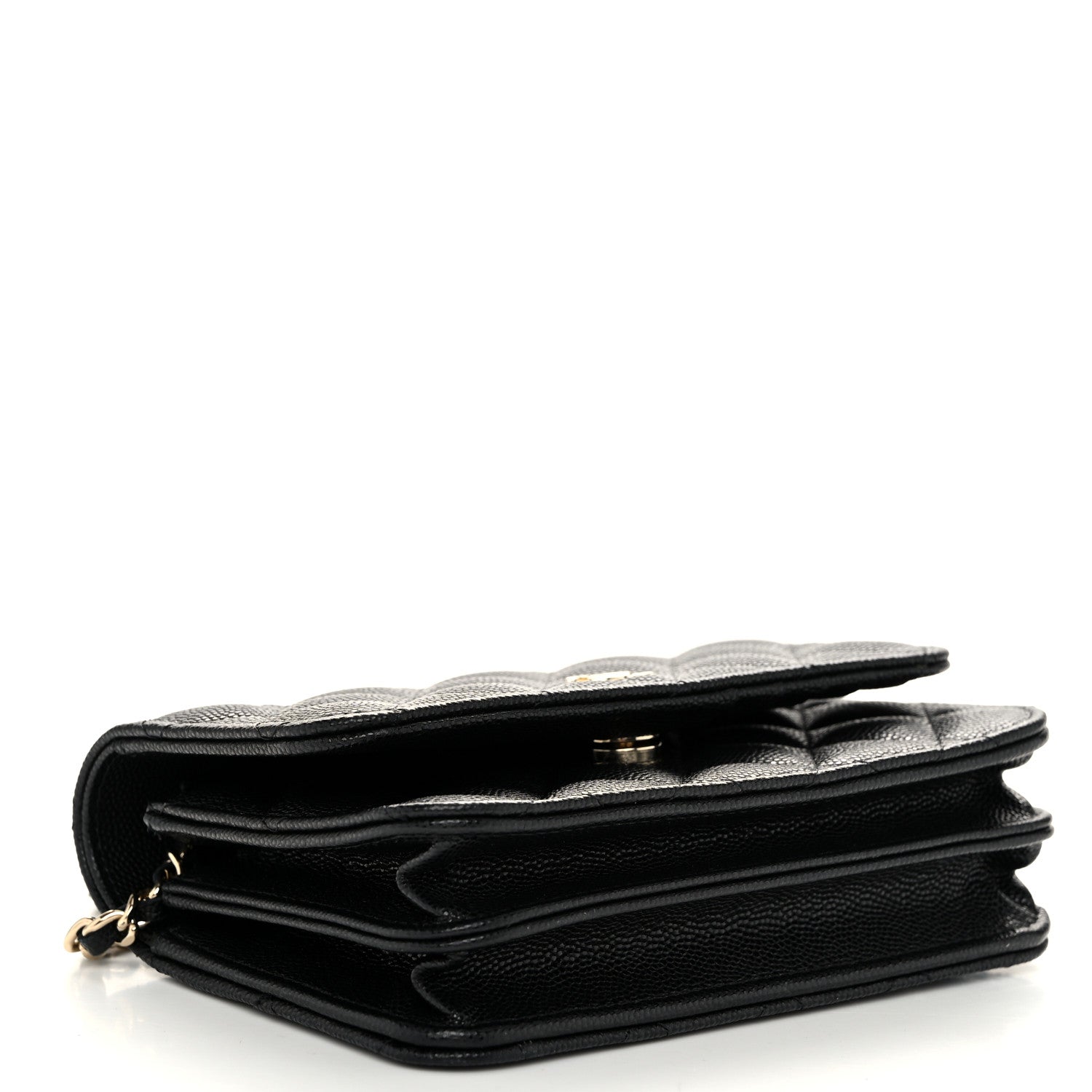 Chanel Caviar Quilted Mini Wallet On Chain WOC Black 4 of 11