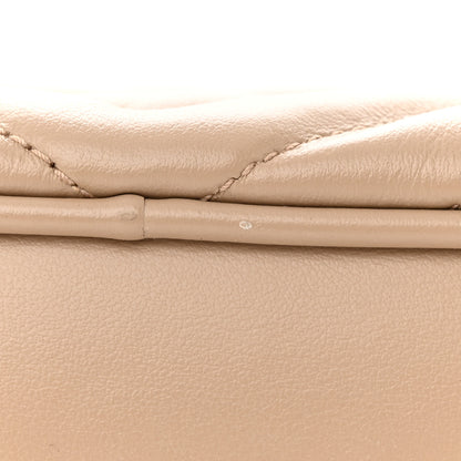 Saint Laurent Calfskin Matelasse Monogram Lou Camera Bag Dark Beige 11 of 14