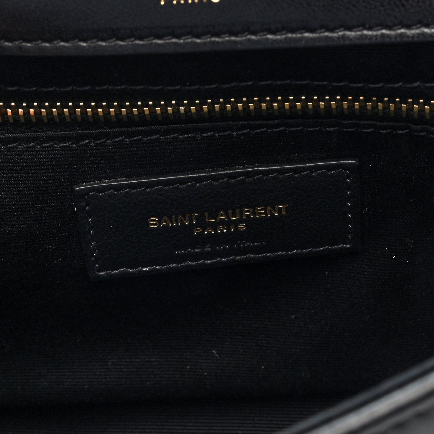 Saint Laurent Lambskin Patchwork Monogram Medium Jamie Black 6 of 9
