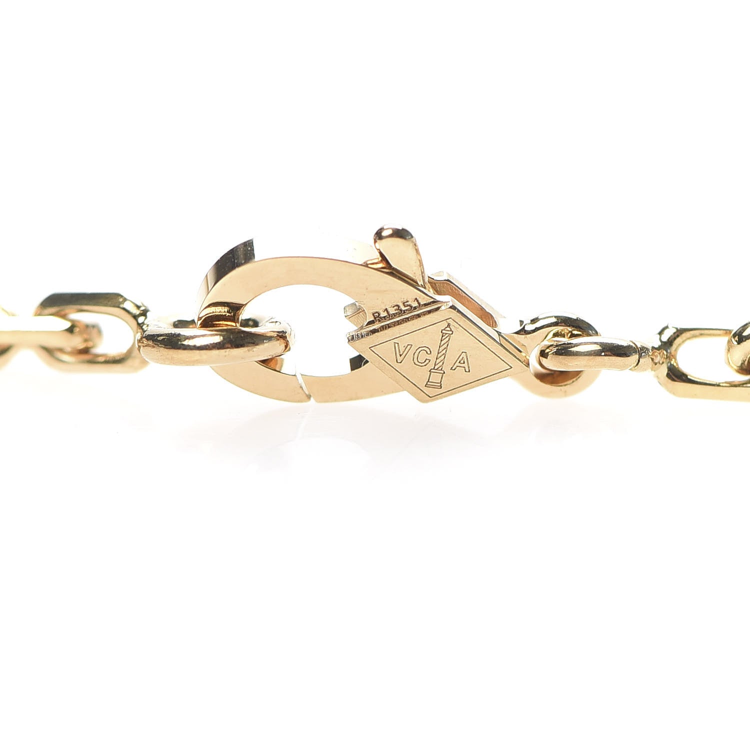 Van Cleef & Arpels 18K Yellow Gold Black Onyx 10 Motifs Vintage Alhambra Necklace 4 of 7