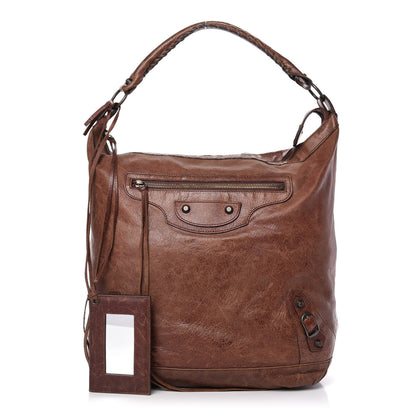 Balenciaga Agneau Classic Hardware Day Hobo Castagna 1 of 10