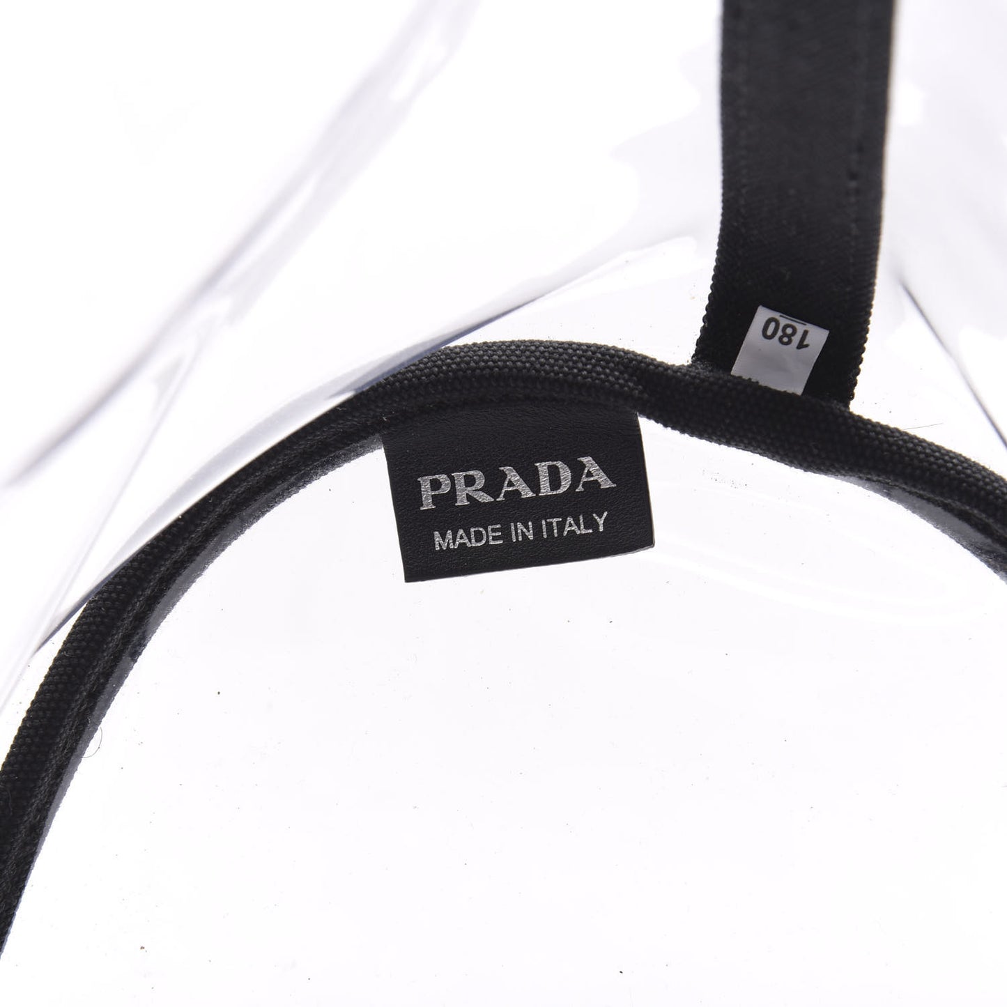 Plexiglass Calfskin Small Shopper Tote Black