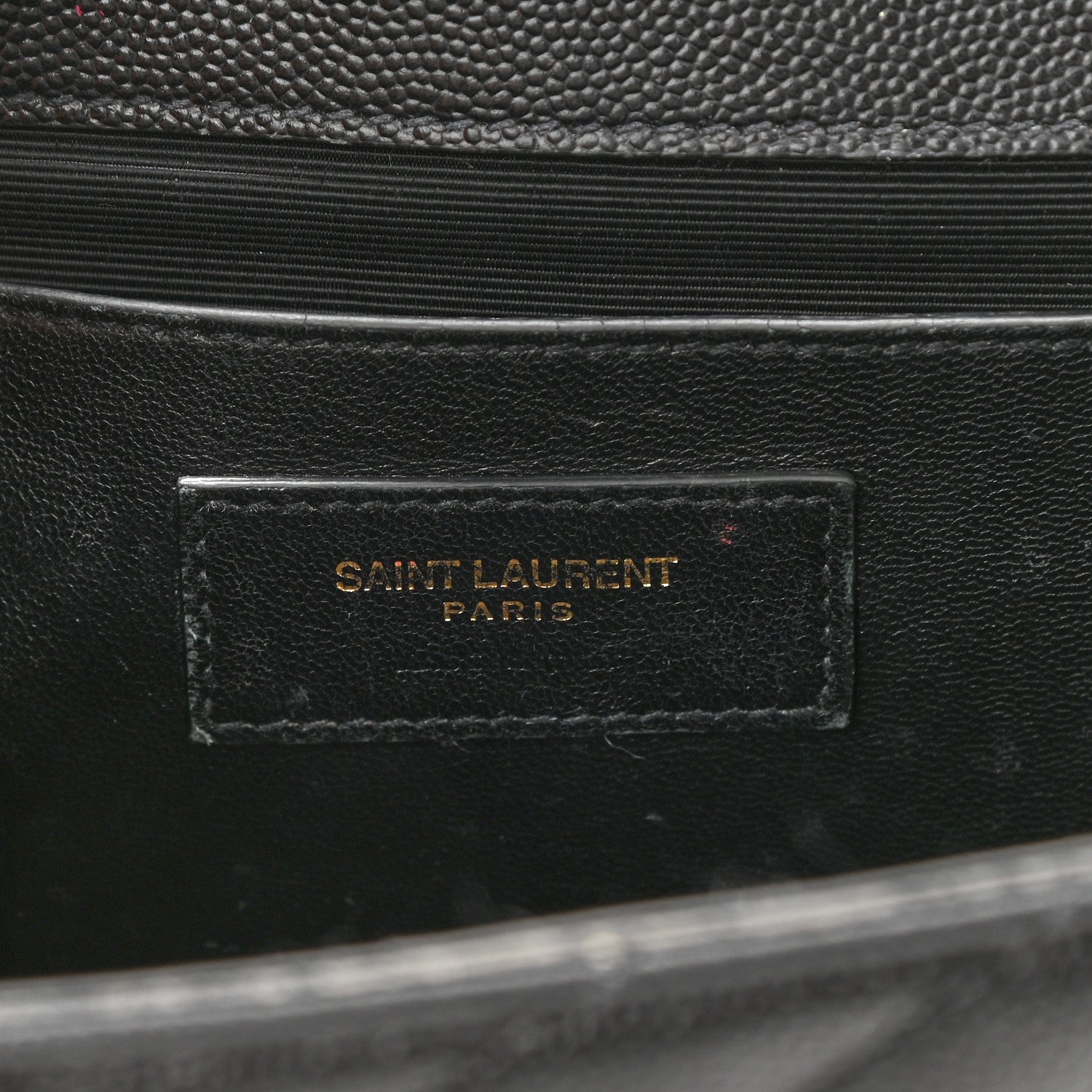Saint Laurent Grain De Poudre Matelasse Chevron Medium Monogram Satchel Black 7 of 19